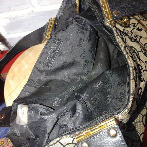 MICHAEL KORS Logo Shopper Tote Bag MK Canvas - Picture 5 of 5